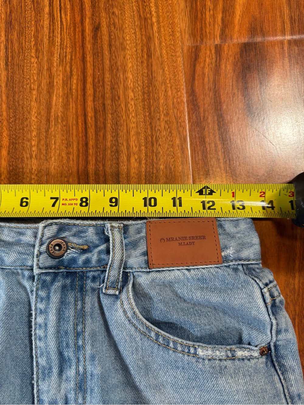 Light Wash High-Rise Straight Jeans - Size 25 - Picture 6 of 15